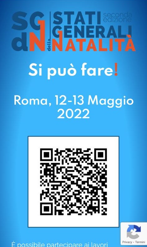 2022 Stati Generali della Natalità Partecipa